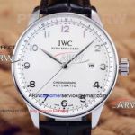 Perfect Replica IWC Portugieser 40mm Automatic Watch For Sale - SS White Arabic Dial